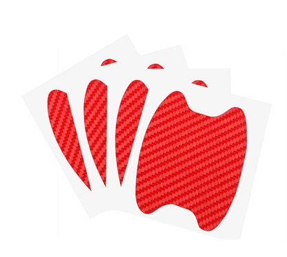 3D Carbon Fiber Car Scratch Protection Stickers (4 Pack)