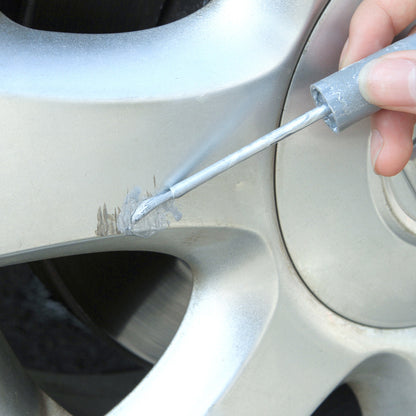 Car Wheel Scratch Repair Paint Pen, Aluminum Alloy Silver